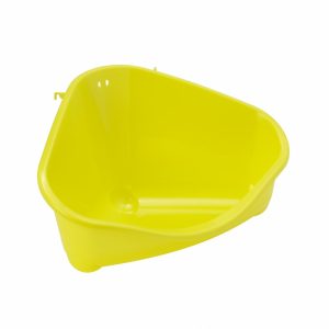 Туалет для грызунов pet's corner угловой большой, 49х33х26, лимонно-желтый (Бельгия) (49х33х26 см)