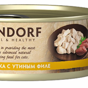 "Упаковка 6 шт" Консервы для кошек Куриная грудка с утиным филе (6 шт)