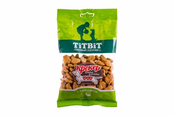 Лакомство для маленьких собак Крекер с мясом утки (100 г)